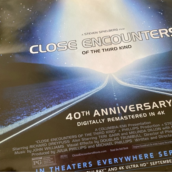 ‼️RARE: Close Encounters 40th Anniversary Movie Poster‼️ - Picture 5 of 8
